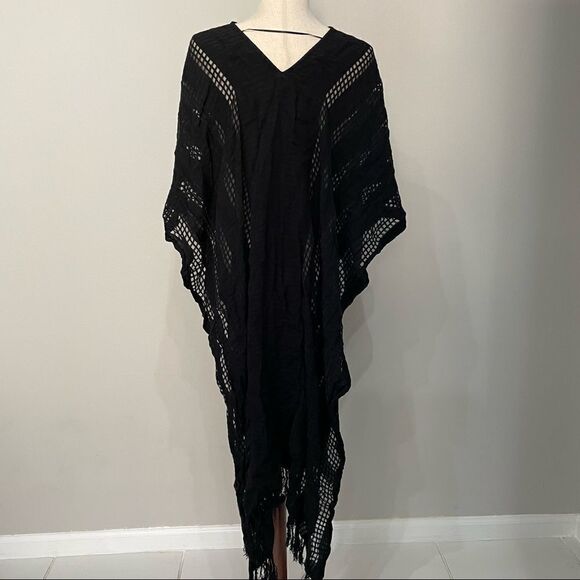 H&m Black Poncho One Size - Picture 2 of 7